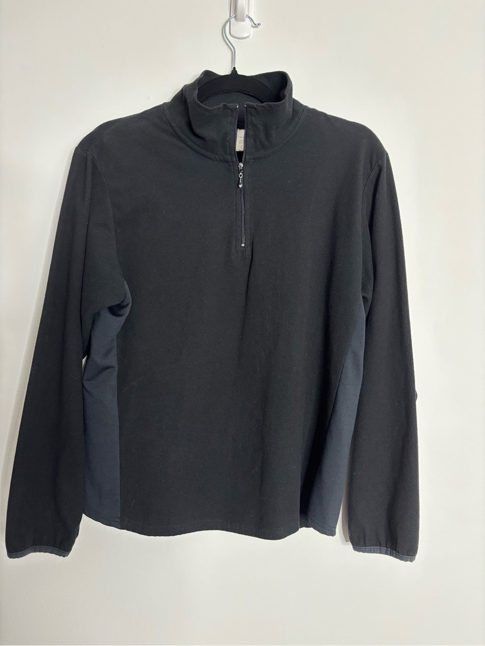 Prospirit Black Fleece Jacket Women’s Size Medium Full Zip Lightweight Cozy